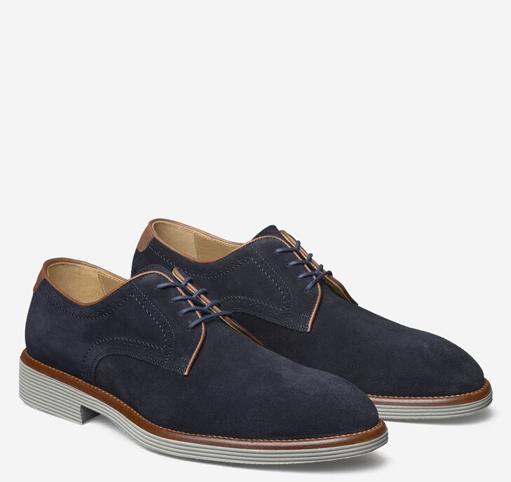 Johnston & Murphy Ridgeland Plain Toe Oxfordskor Herr - Marinblå Finskor [RC6398145]